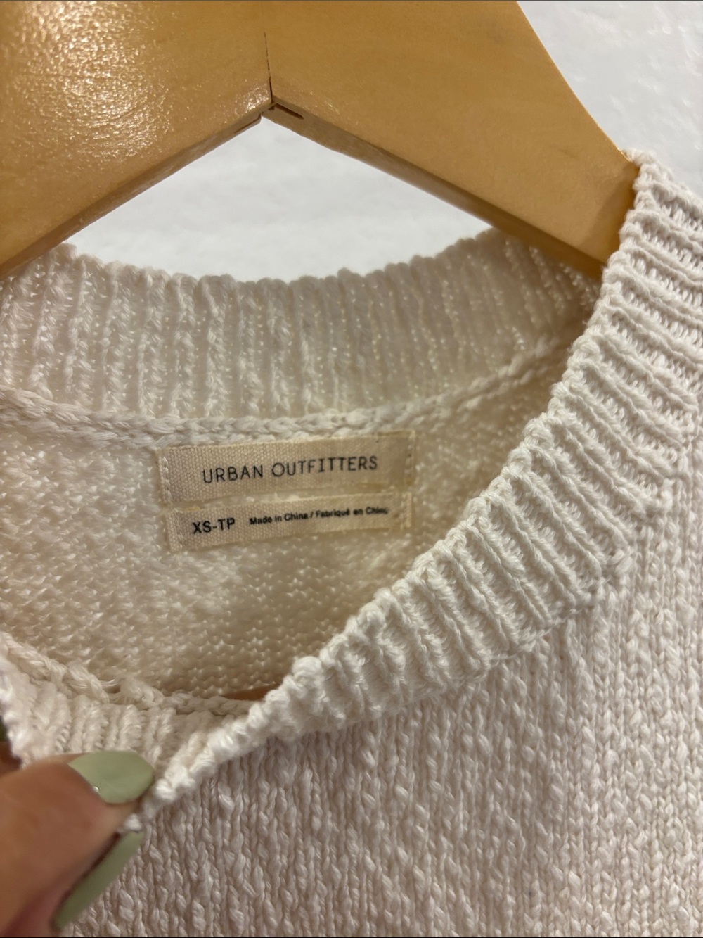 Urban Outfitters Cream Sleeveless Knit Tank with Side Ties - Picture 2 of 7